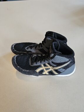 Asics Black Youth Wrestling Shoes